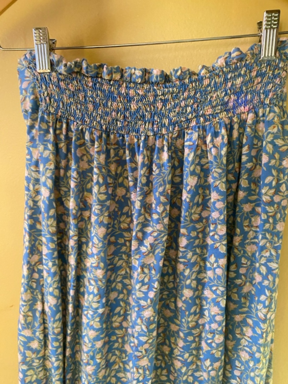 Billabong Blue Floral Skirt Lightweight Skirt M
